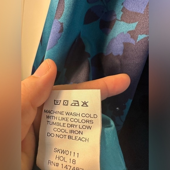 Draper James Blue Floral A-line Skirt Women’s Size 8 - Picture 10 of 10